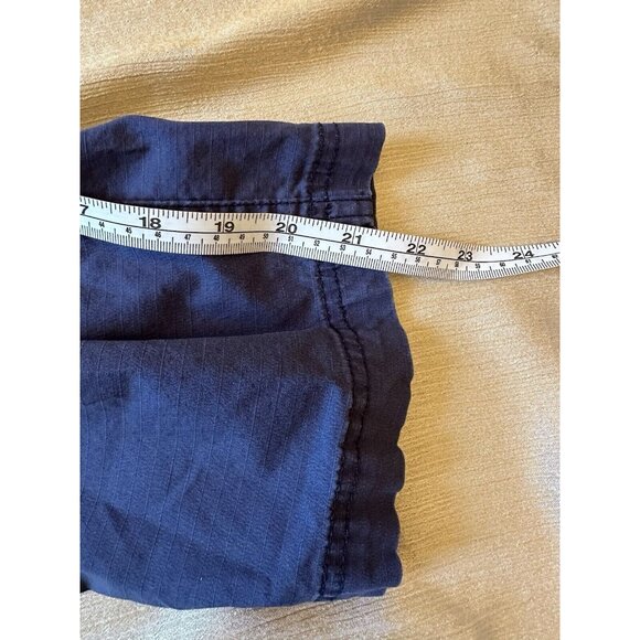 Eddie Bauer Ripstop Women Capri Pant Sz 6 Navy Cotton Cargo Mid Rise Casual - Picture 5 of 9
